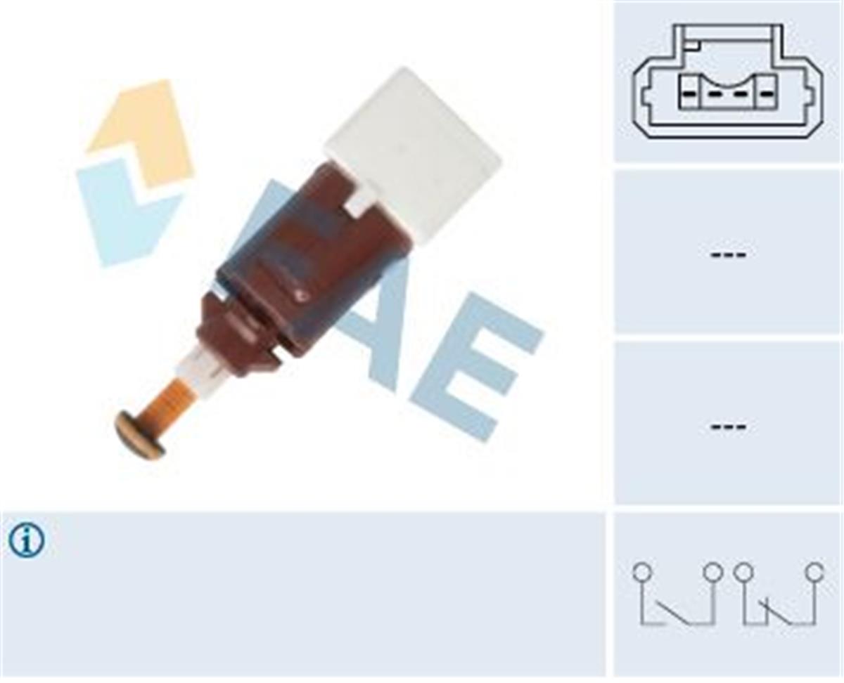 Renault Megane 2 Fren Müşürü 4 Fiş Beyaz 8200168238-A4155450009-4419587