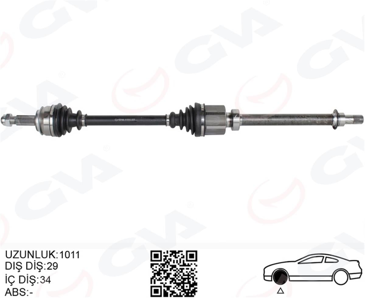 Renault Kadjar (2015-) 1.5 Dci Ön Aks Sağ 391000797R