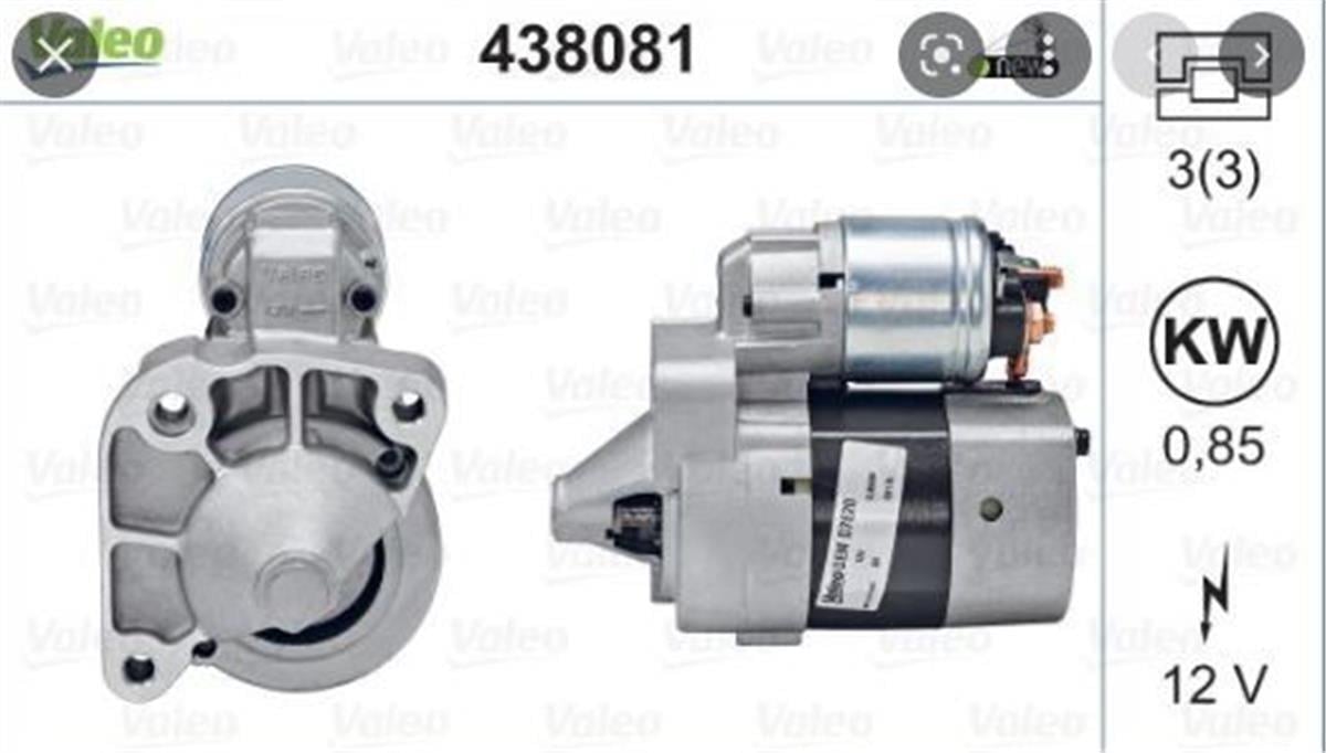 Renault Megane Clio Dacia Logan Mars Motoru Valeo