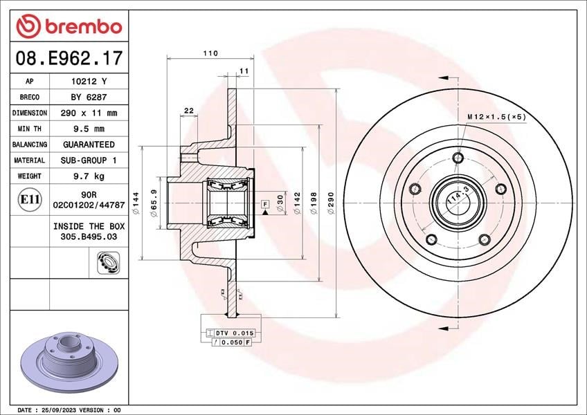Renault Megane IV Hatchback Fren Diski BREMBO