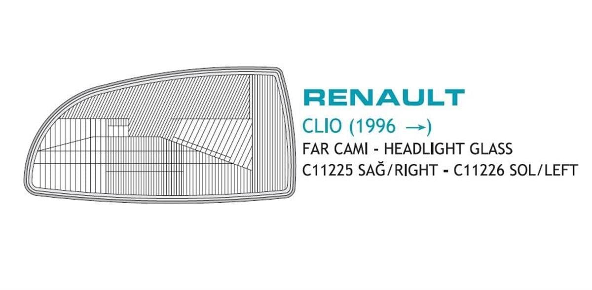 Ayfar Renault Clio 1996 Sol Far Camı