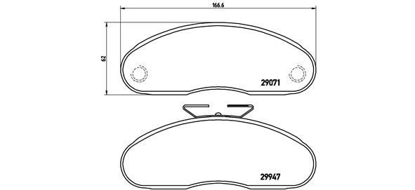 Renault Ön Fren Balatası Low-Met BREMBO