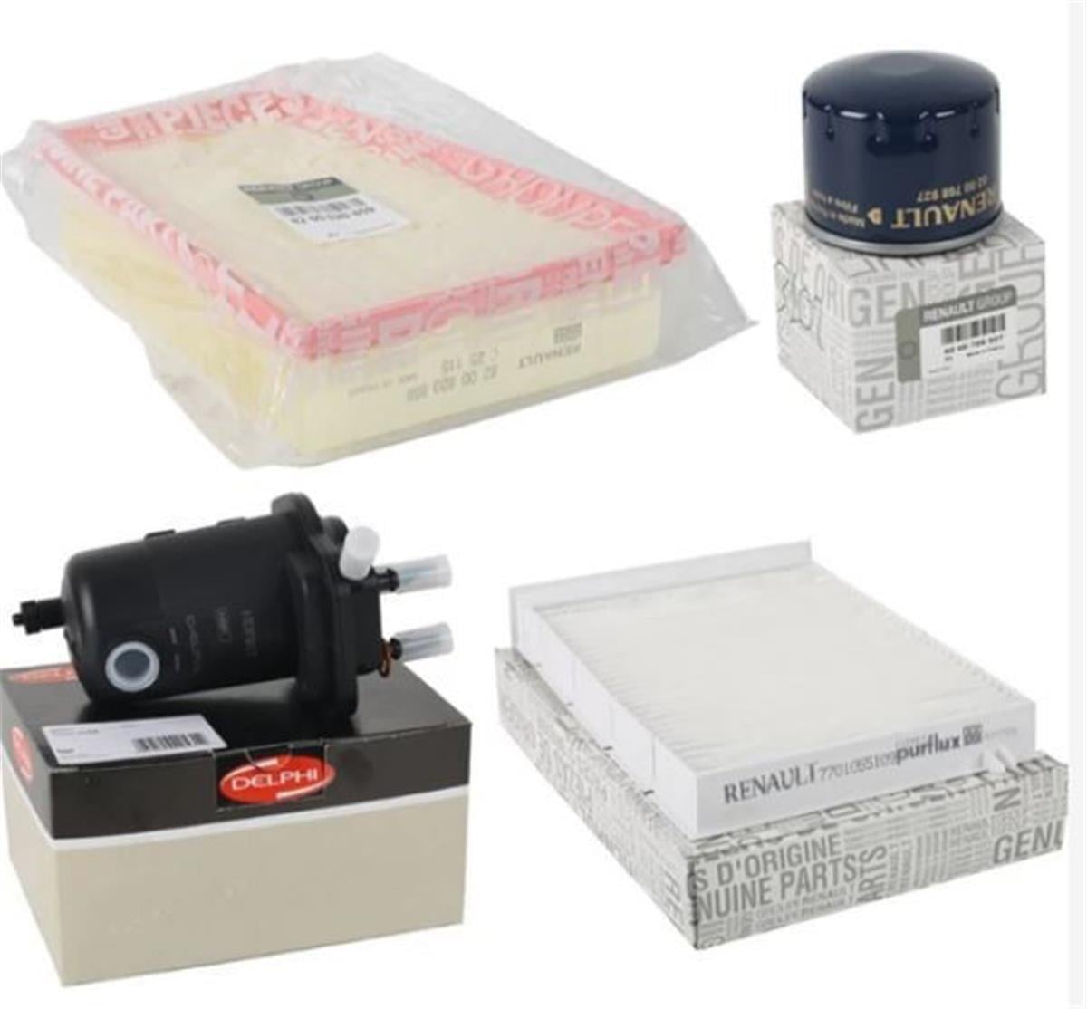 Renault Megane 2 1.5 Dci Filtre Bakım Seti Otogel (Yağ, Hava, Yakıt, Polen)