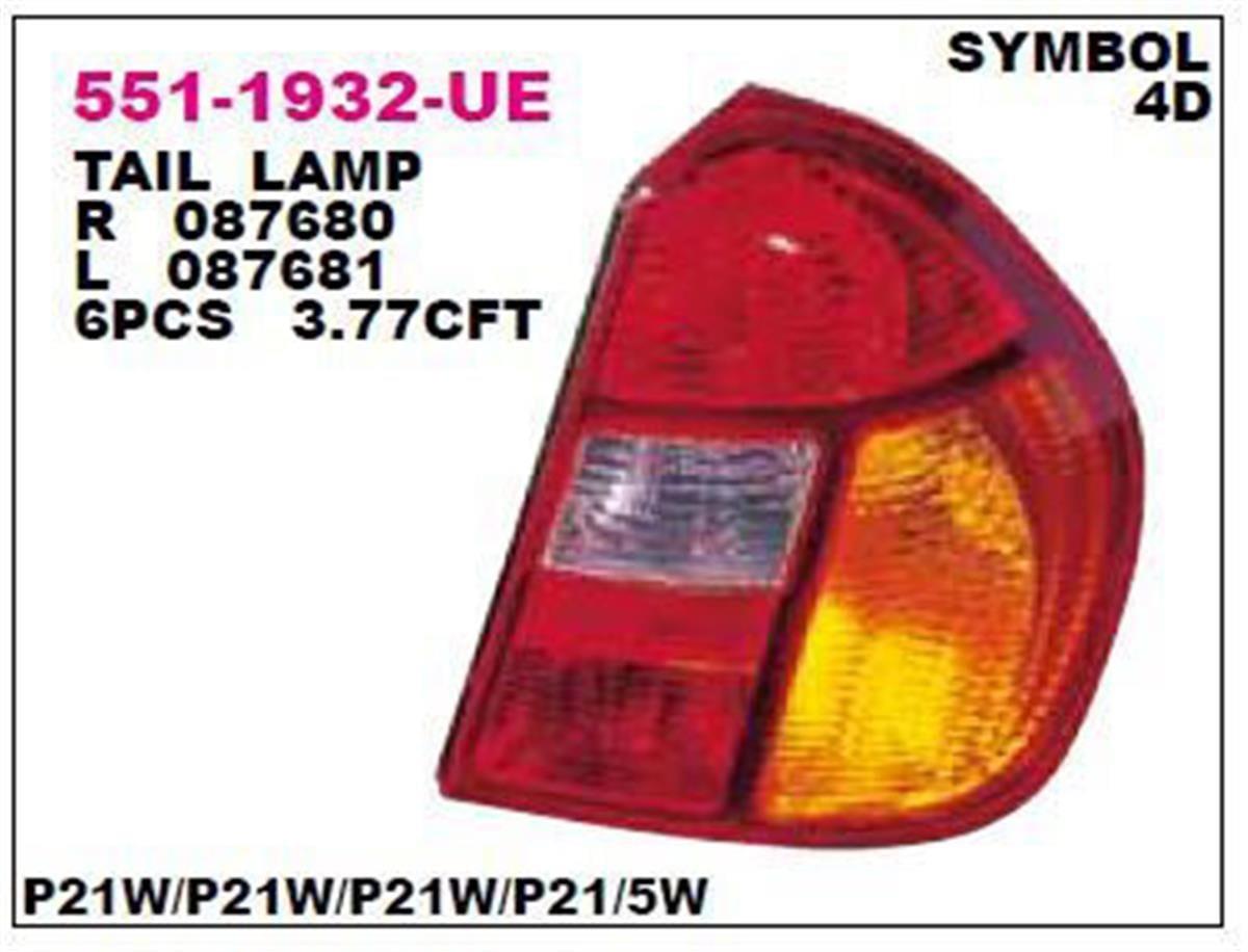 Renault Clio 2 Stop Lambası Sağ Depo (2002 Ve Sonrası) 7700433744