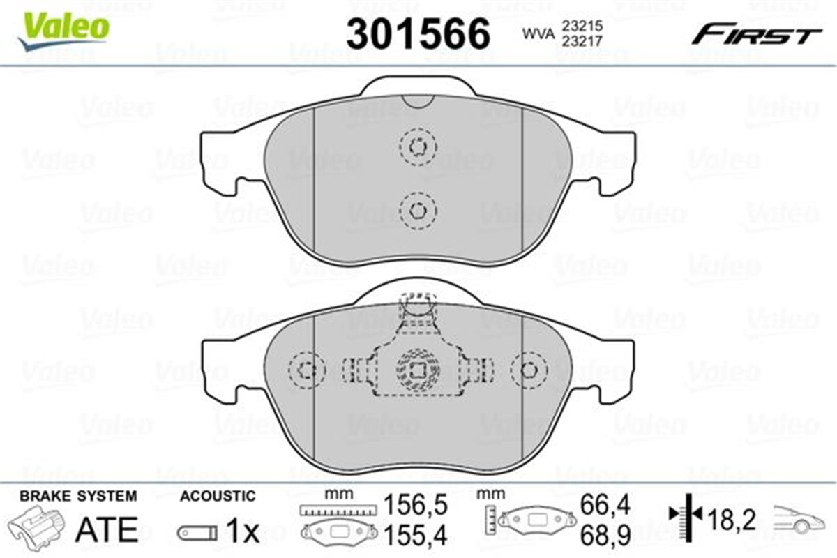 Renault Laguna 2 (2001>) Laguna 3 (2007>) Ön Fren Balatası 7701206598-7701208183-77012098