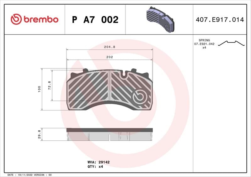 Renault Trucks Midlum Fren Balatası BREMBO