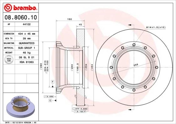 Renault Trucks Magnum Fren Diski BREMBO