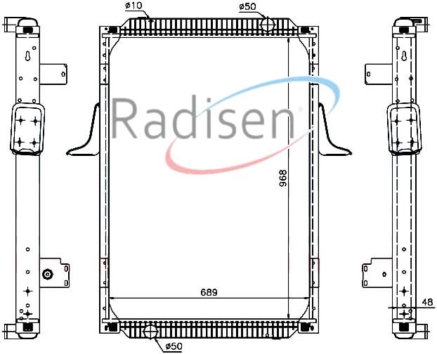 Renault Premium 420 Radyatör Çerçevesiz RADISEN