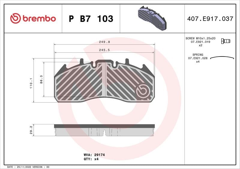 Renault Trucks C D Magnum Fren Balatası BREMBO