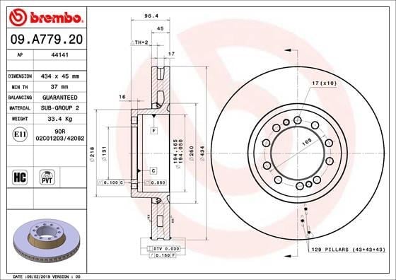 Renault Trucks C Fren Diski BREMBO