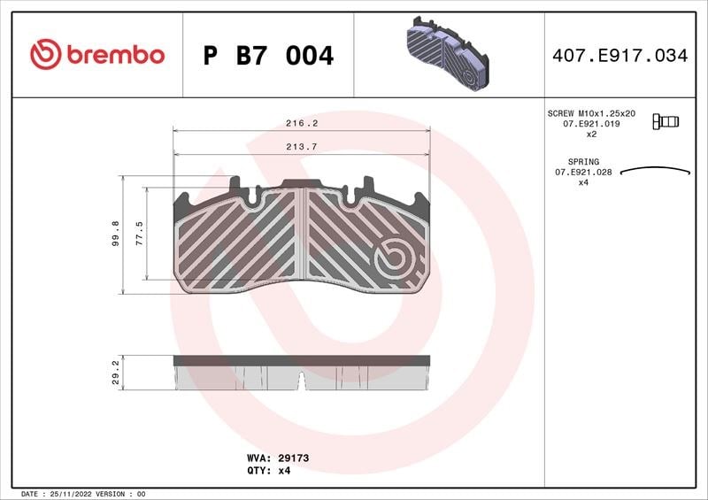 Renault Trucks D Midlum Volvo FL II Fren Balatası BREMBO