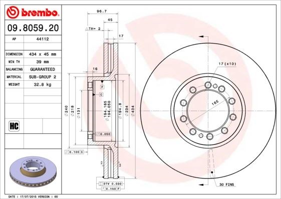 Renault Trucks Magnum Fren Diski BREMBO