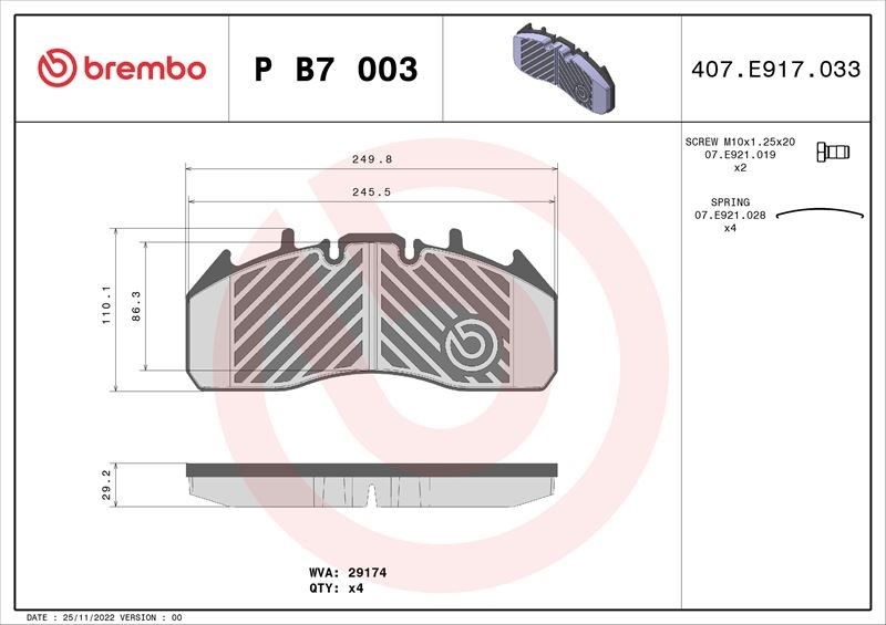 Mack Midlum Renault Trucks C D Fren Balatası BREMBO