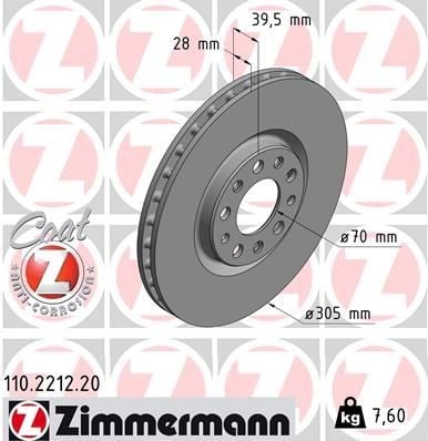Jeep Renegade Compass Alfa Romeo 159 Giulietta Fiat 500X Ön Fren Diski... ZIMMERMANN