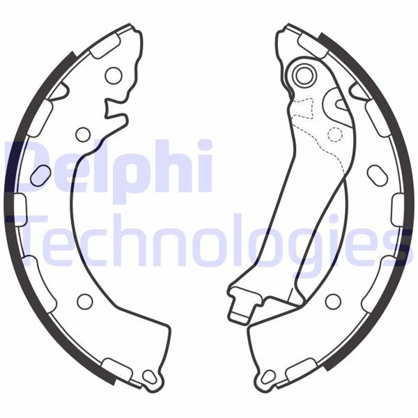 Kia Rio Arka Fren Pabucu DELPHI