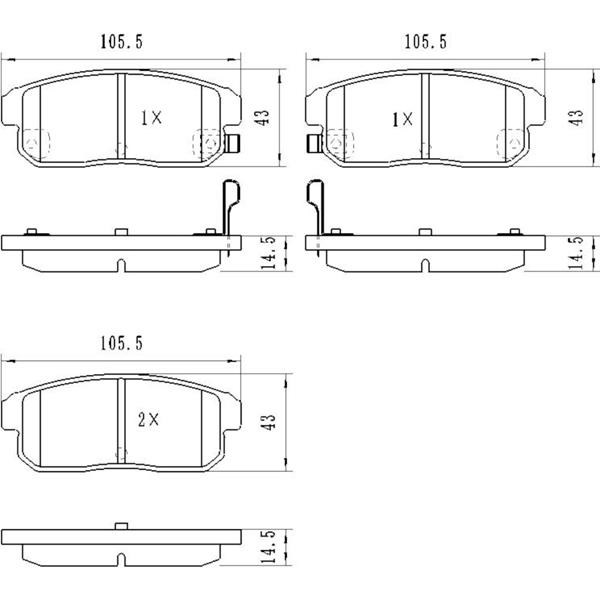 Mazda RX-8 Suzuki Ignis Arka Fren Balatası KALE-BALATA