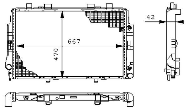 Mercedes S-Serisi W140 91-98 Motor Su Radyatörü MAHLE