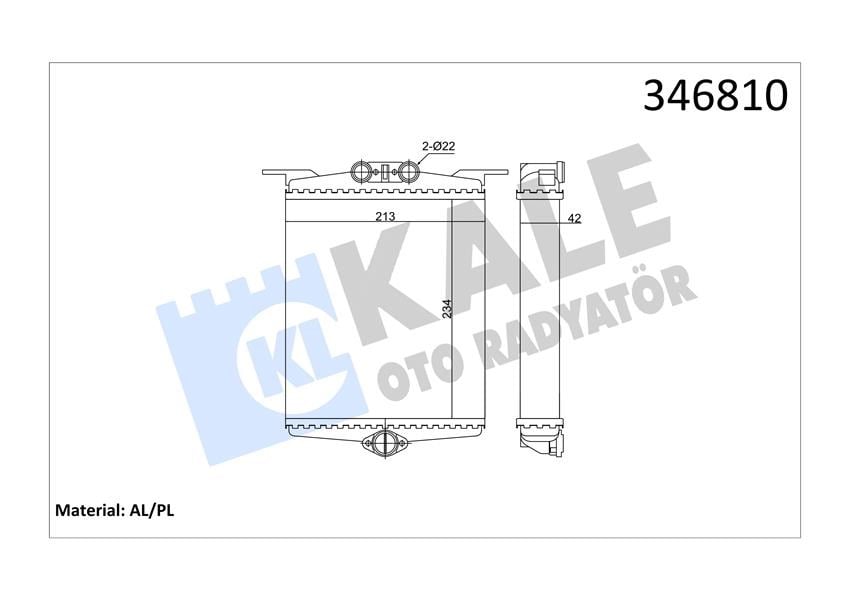 Mercedes S-Serisi W140 Kalorifer Radyatörü KALE-RADYATOR