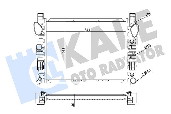 Mercedes S-Class W220 C215 Motor Su Radyatörü KALE-RADYATOR