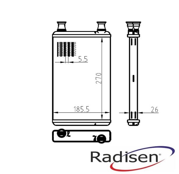 Mercedes S-Serisi W221 Kalorifer Radyatörü RADISEN