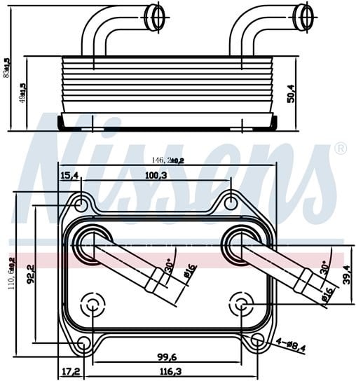 Volvo S40 V40 Motor Yağ Soğutucu RADISEN