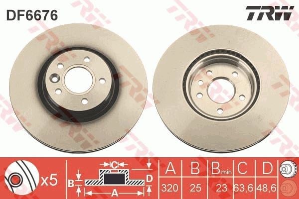 Volvo S40 C70 II V40 V50 Ön Fren Aynası Adet TRW