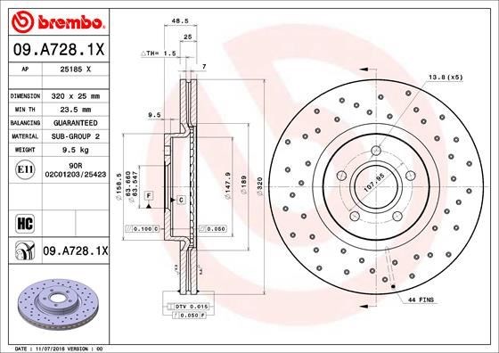 Volvo S40 Ön Fren Aynası BREMBO