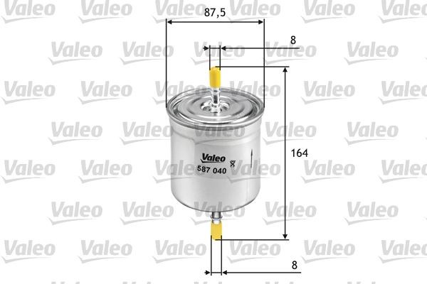 Volvo S40 S60 S80 XC70 XC90 V40 C70 Yakıt Filtresi VALEO