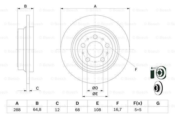 Volvo S60/S70/S80/XC70 Arka Fren Diski [Delikli] FRENDI