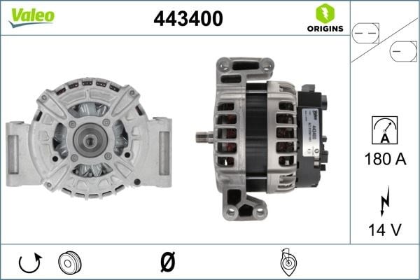 Volvo S60 S80 V60 V70 XC60 XC70 XC90 T6-3.2-3.0 Alternatör 180 AMP VALEO