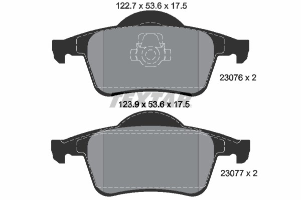 Volvo S60 Arka Balata TEXTAR
