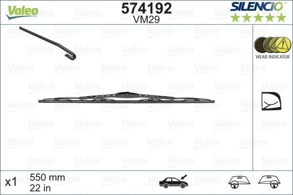 Volvo S60 S80 Porsche Silecek Süpürgesi VALEO