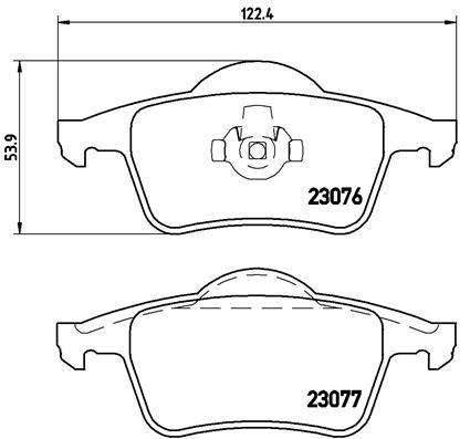 Volvo S60 Arka Fren Balatası BREMBO