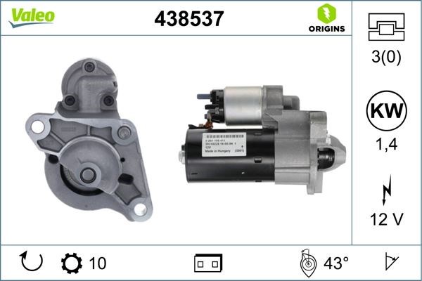 Volvo S60 S80 V60 V70 XC60 XC70 XC90 3.0-3.2-T6 Marş Motoru VALEO