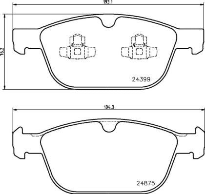 Volvo S60 Ön Fren Balatası 16 Jant BREMBO