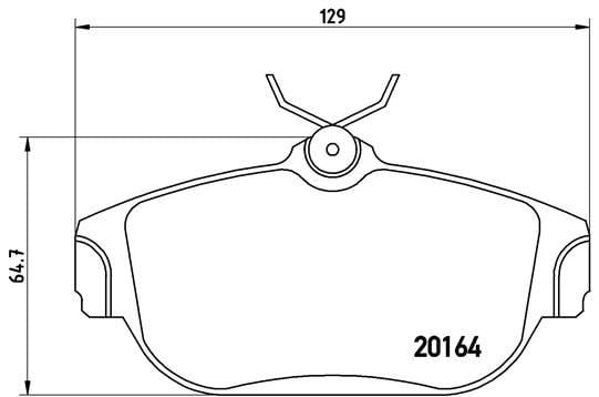Volvo S90 Ön Fren Balatası BREMBO