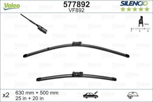 Volvo S90 V90 XC90 Porsche Taycan Audi A6 A7 A8 Q3 Q5 Q8 Silecek Süpürgesi... VALEO
