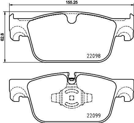 Volvo S90 Ön Fren Balatası 16-17 İnç Jant BREMBO
