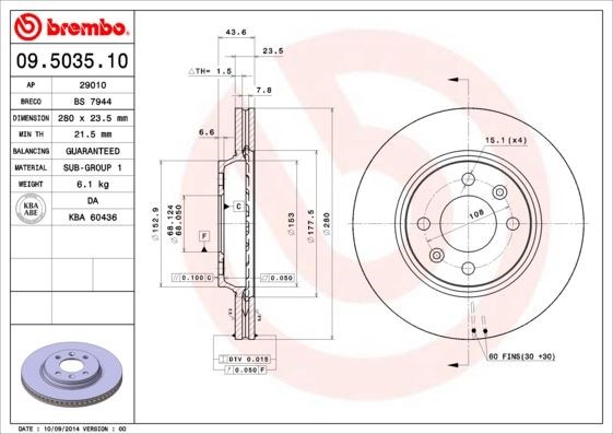 Saab Ön Fren Diski Standard BREMBO