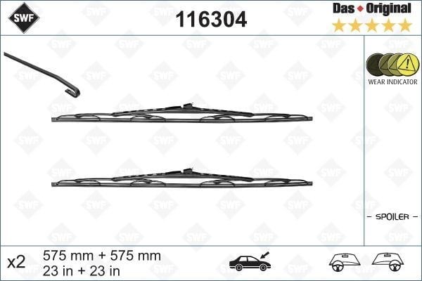 Saab 9.5 Silecek Süpürgesi 575x575 mm VALEO