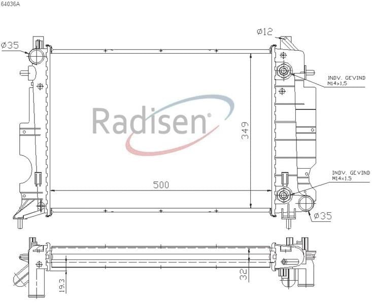 Saab 900 Radyatör 2.0i-2.3i RADISEN