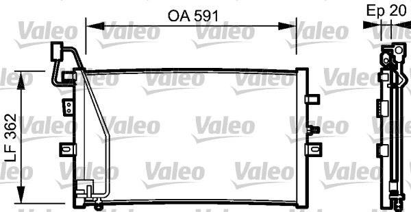 Saab 9-5 Kondenser 2001>2004 VALEO