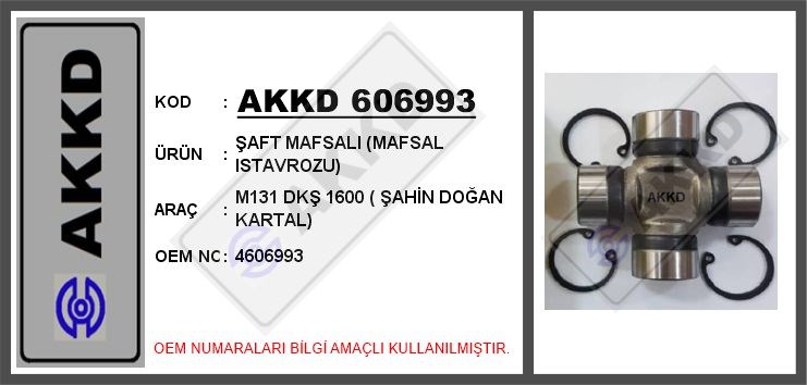 Tofaş Şahin Doğan Kartal Şaft Mafsalı İstavrozu BESCHER