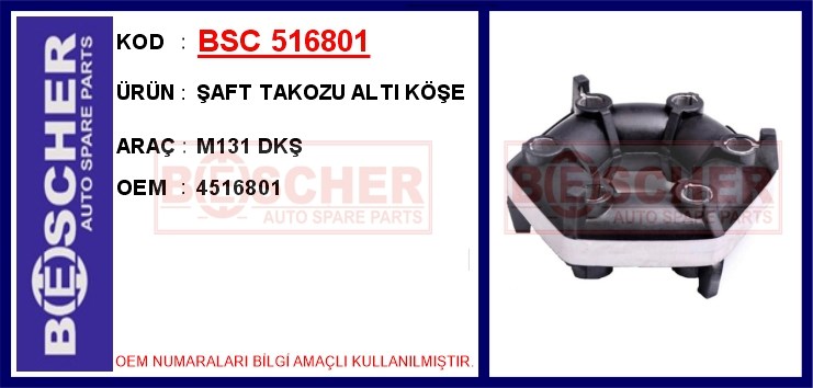 Tofaş Şahin Doğan Kartal Şaft Takozu Altı Köşe BESCHER
