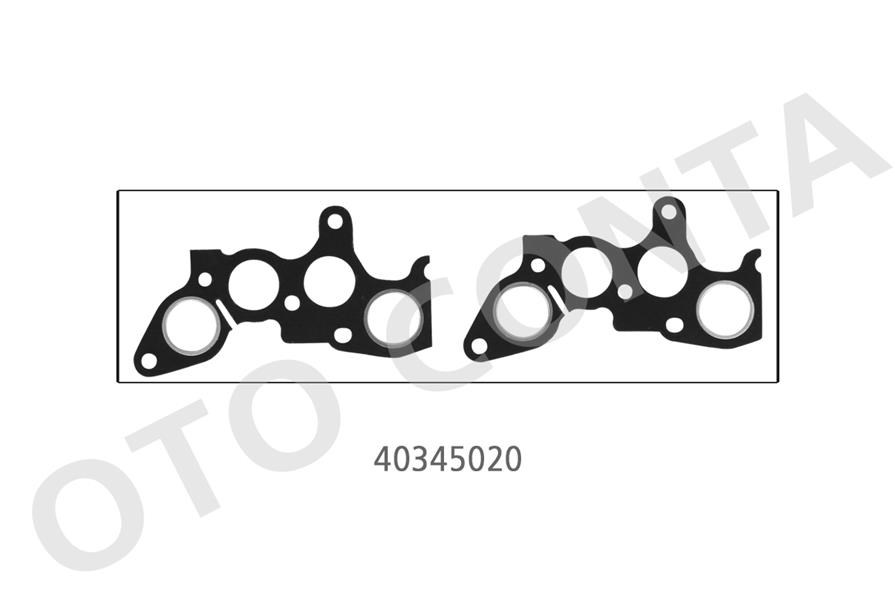 Lada Samara Egzoz Manifold Contası Takım 2 Adet 1.5 OTOCONTA