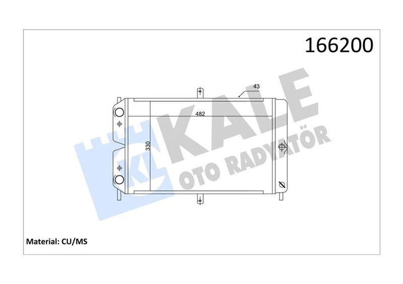 Lada Samara Radyatör 1.5cc NAC 2 Sıra KALE-RADYATOR