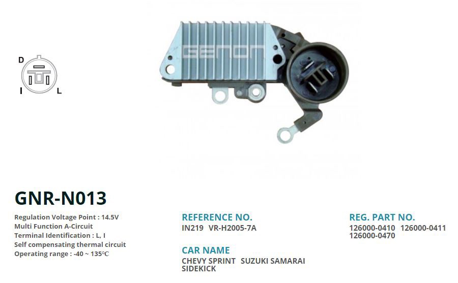 Suzuki Samurai Honda Civic Alternatör Konjektörü GENON
