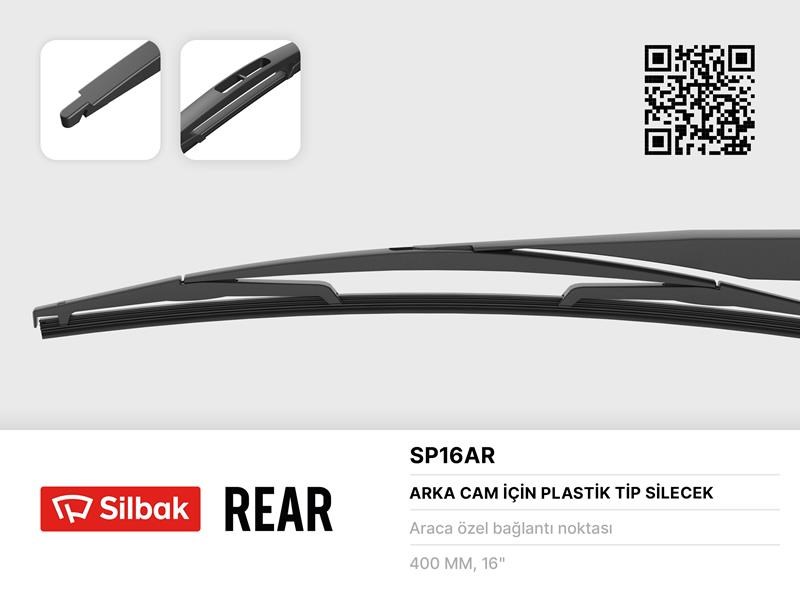 Dacia Sandero Arka Silecek Süpürgesi Plastik Tip 400mm SILBAK