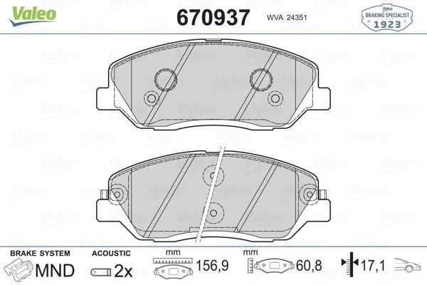 Hyundai Santa Fe H350 Kia Sorento Ssangyong Actyon Sport Korando Ön Fren... VALEO