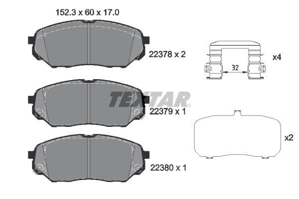 Hyundai Santa Fe Ön Fren Balatası TEXTAR